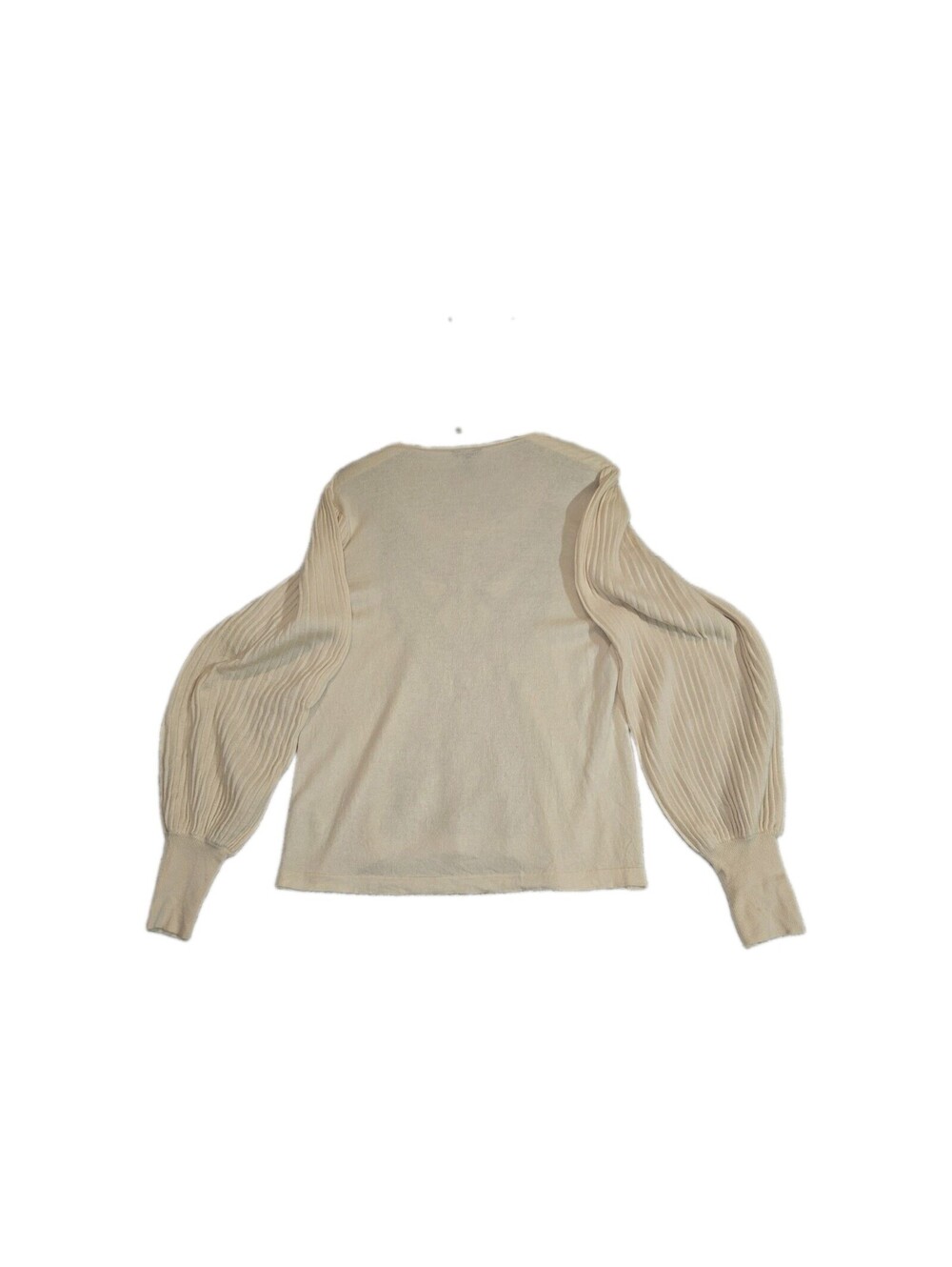 Escada Wool/silk Pullover Sweater Embellished Black Lace Applique Pleated... - Picture 9 of 10